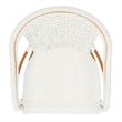 Safavieh California Metal Armchair  in White