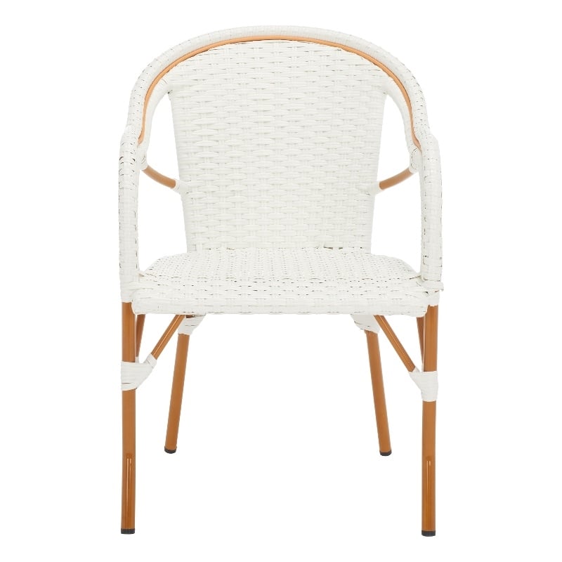 Safavieh California Metal Armchair  in White