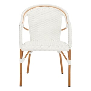 Safavieh California Metal Armchair  in White