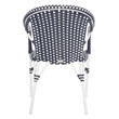 Safavieh California Metal Armchair  in Navy / Navy