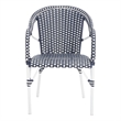 Safavieh California Metal Armchair  in Navy / Navy