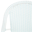 Safavieh California Metal Armchair in Baby Blue / White