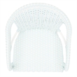 Safavieh California Metal Armchair in Baby Blue / White