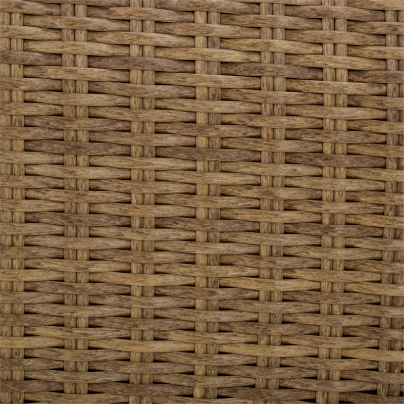 Safavieh Drew Metal and Rattan Lounge Set  in Natural / Taupe