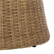 Safavieh Drew Metal and Rattan Swivel Chair  in Natural / Taupe