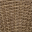 Safavieh Drew Metal and Rattan Swivel Bistro Set  in Natural / Taupe