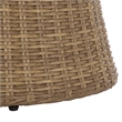 Safavieh Drew Metal and Rattan Swivel Bistro Set  in Natural / Taupe