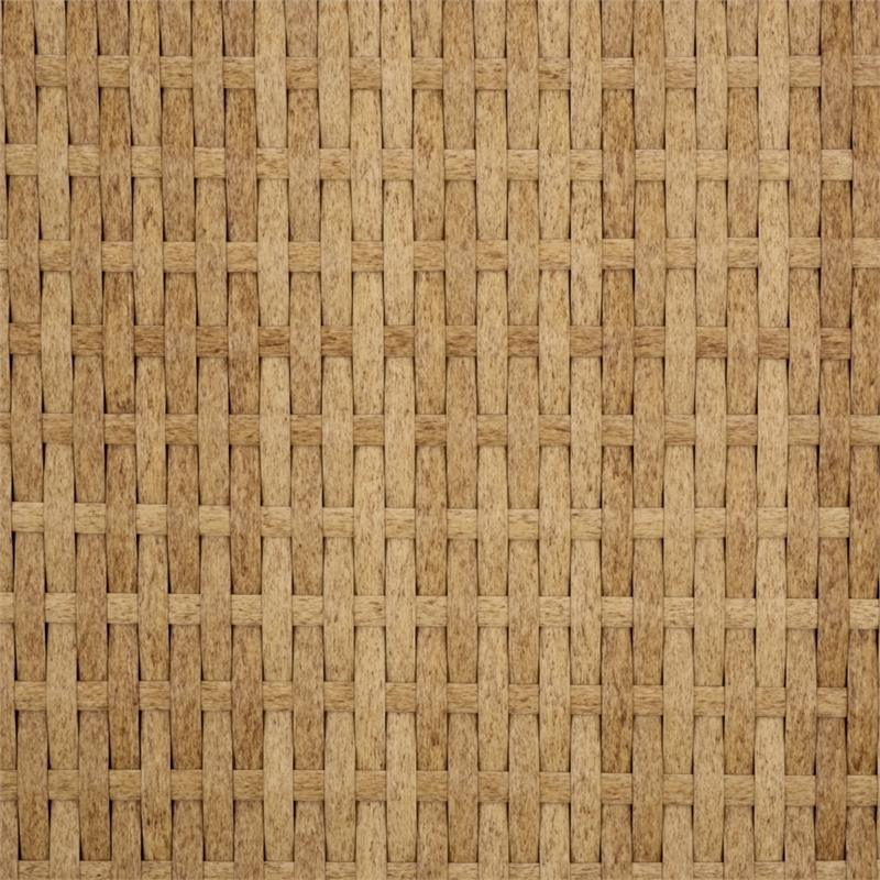 Safavieh Alex Quick Dry Metal and Rattan Foam Lounger in Natural / Taupe