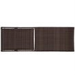 Safavieh Alex Quick Dry Metal and Rattan Foam Lounger in Brown / Taupe
