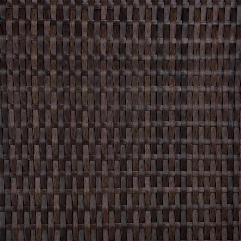 Safavieh Alex Quick Dry Metal and Rattan Foam Lounger in Brown / Taupe