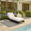 Safavieh Callan Steel and Fabric Lounger in Black / White