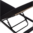 Safavieh Arman Steel and Fabric Lounger w/ Cushion in Black / Black