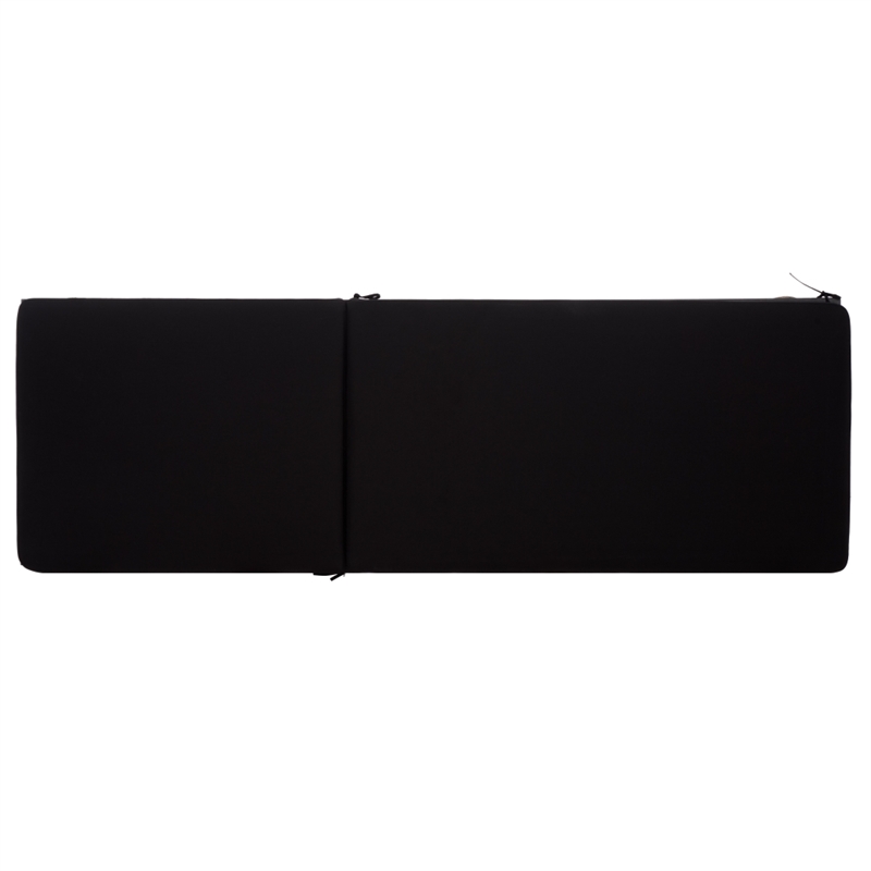 Safavieh Arman Steel and Fabric Lounger w/ Cushion in Black / Black
