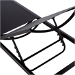 Safavieh Jordan Aluminum Lounger in Black / Black
