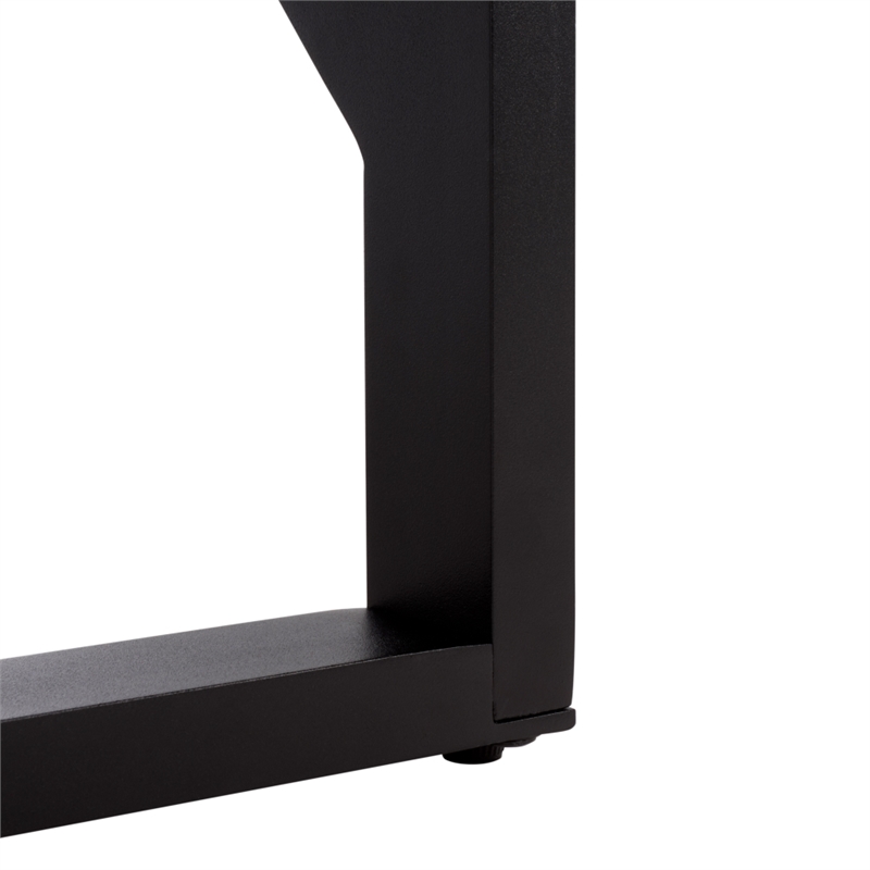 Safavieh Jordan Aluminum Lounger in Black / Black