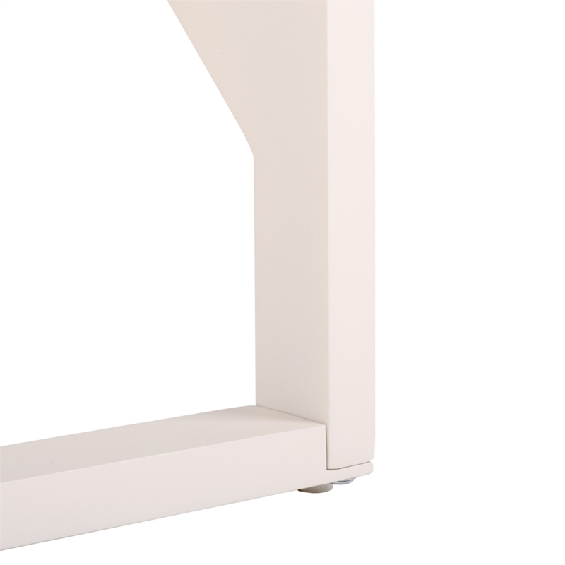 Safavieh Jordan Aluminum Lounger in White / White