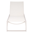 Safavieh Jordan Aluminum Lounger in White / White
