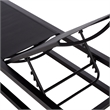 Safavieh Logan Aluminum Lounger in Black / Black