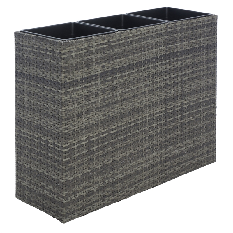 Safavieh Rita Steel  Flower Rack in Gray / Brown