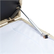 Safavieh Oliveira Steel  and Fabric Cushion Box in Beige / White