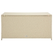 Safavieh Oliveira Steel  and Fabric Cushion Box in Beige / White