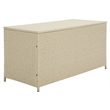 Safavieh Oliveira Steel  and Fabric Cushion Box in Beige / White