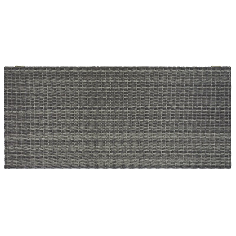 Safavieh Oliveira Steel  and Fabric Cushion Box in Gray / White