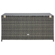 Safavieh Oliveira Steel  and Fabric Cushion Box in Gray / White