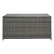 Safavieh Oliveira Steel  and Fabric Cushion Box in Gray / White