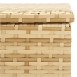 Safavieh Oliveira Steel  and Fabric Cushion Box in Natural / White