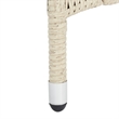 Safavieh Edna 3Pc Steel  and Fabric Lounge Set in Beige / White
