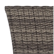 Safavieh Edna 3Pc Steel  and Fabric Lounge Set in Gray / Brown / White