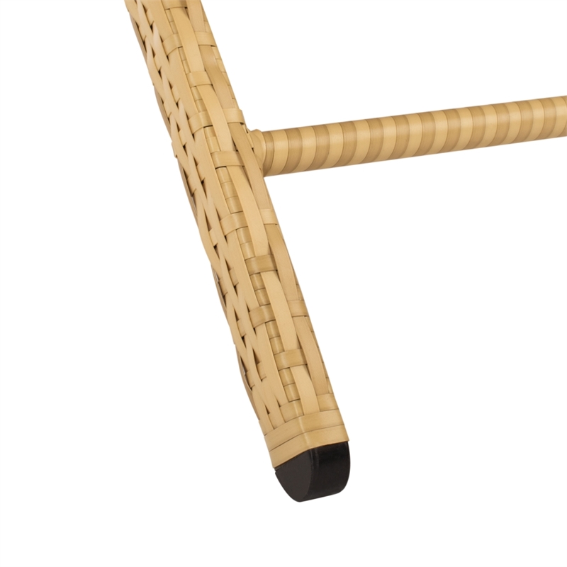 Safavieh Carew 3Pc Steel Sun Lounger Set in Natural