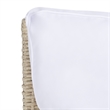 Safavieh Daire Steel and Fabric Rocking Chair in Beige / White