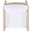 Safavieh Daire Steel and Fabric Rocking Chair in Beige / White