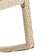 Safavieh Daire Steel and Fabric Rocking Chair in Beige / White
