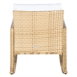 Safavieh Daire Steel and Fabric Rocking Chair in Natural / White