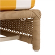 Safavieh Callan Steel and Fabric Lounger in Tan / Yellow