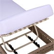 Safavieh Callan Steel and Fabric Lounger in  Tan / White