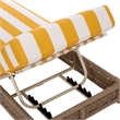 Safavieh Callan Steel and Fabric Lounger in  Tan / Yellow