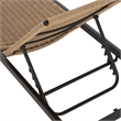 Safavieh Arman Steel and Rope Lounger in Black / Tan