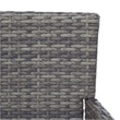 Safavieh Viora Steel and Fabric Loveseat in Gray / White