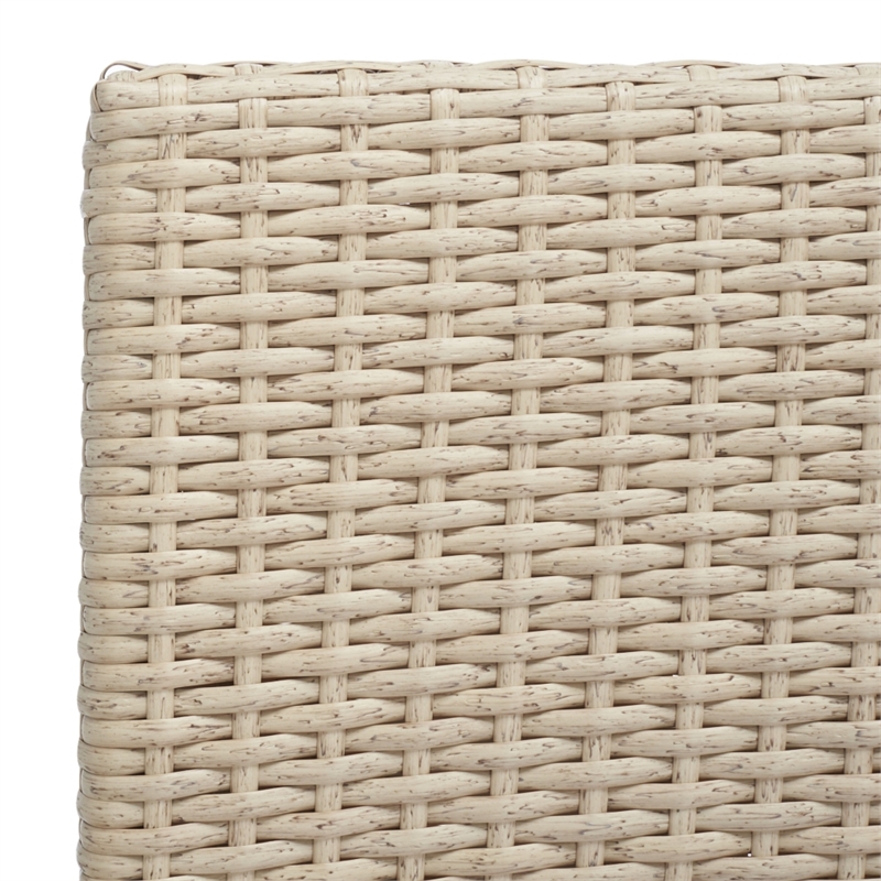 Safavieh Laban Steel and Fabric Bistro Set in Beige / White