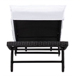 Safavieh Colley Steel  and Fabric Sunlounger in Black
