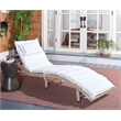 Safavieh Colley Steel  and Fabric Sunlounger in Beige / White