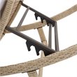 Safavieh Colley Steel  and Fabric Sunlounger in Beige / White