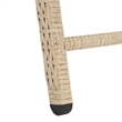 Safavieh Colley Steel  and Fabric Sunlounger in Beige / White