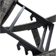 Safavieh Colley Steel  and Fabric Sunlounger in Gray / Brown
