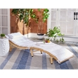 Safavieh Colley Steel  and Fabric Sunlounger in Natural