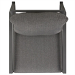 Safavieh Cantor Metal and Fabric Rocking Chair  in Gray / Gray